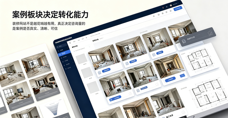 北京装修网站制作案例转化效果