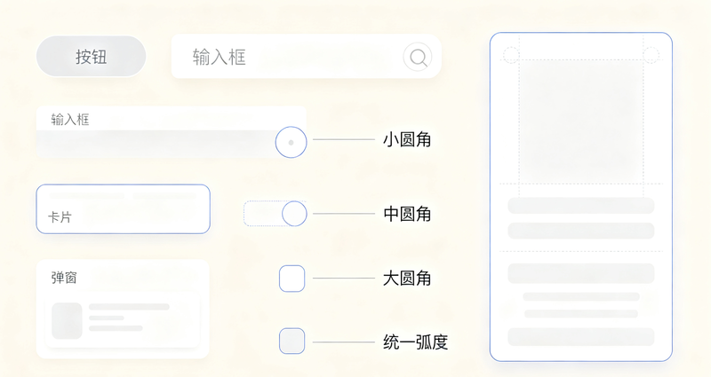 圆角弧度统一设计规范
